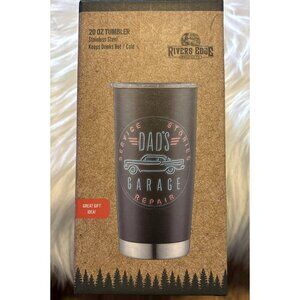 Dads Garage 20oz Tumbler,  Rivers Edge, Fathers Day Gift, Garage Flasks Coffee.